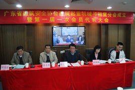 廣東省建筑安全協(xié)會(huì)建筑起重機(jī)械與租賃分會(huì)成立大會(huì)暨第一屆一次會(huì)員代表大會(huì)在廣州隆重召開